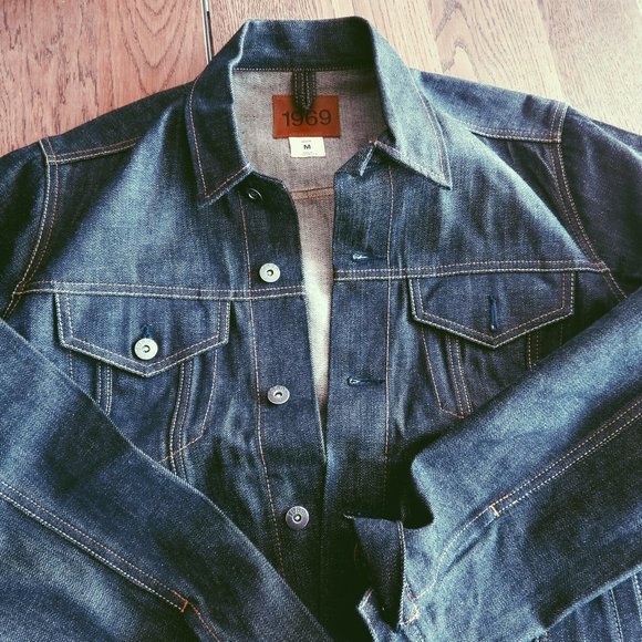 GAP Raw Selvedge Denim Western Jacket - Picture 1 of 7